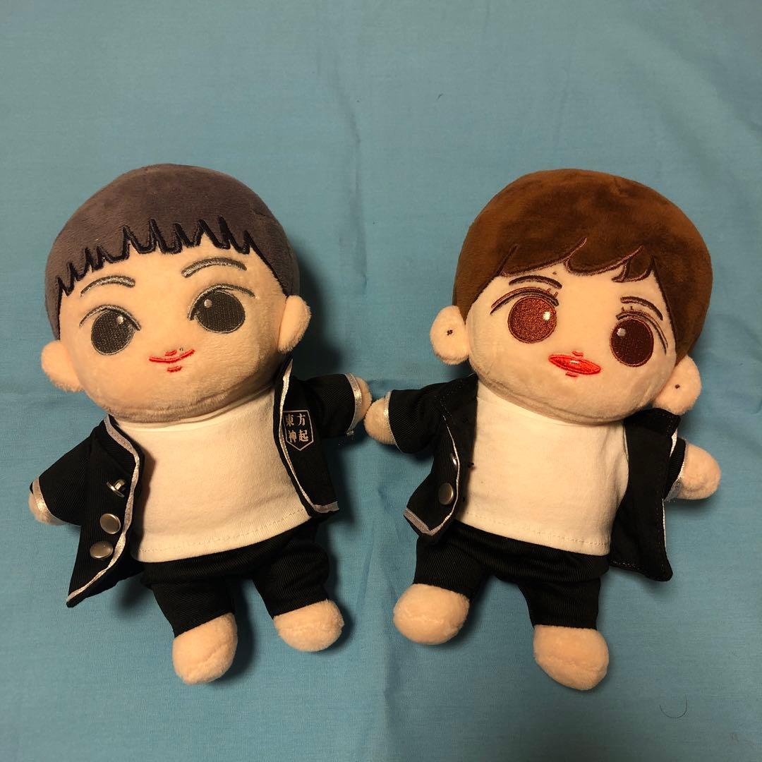 東方神起 ぬいぐるみ　ユノ　チャンミン　衣装セット