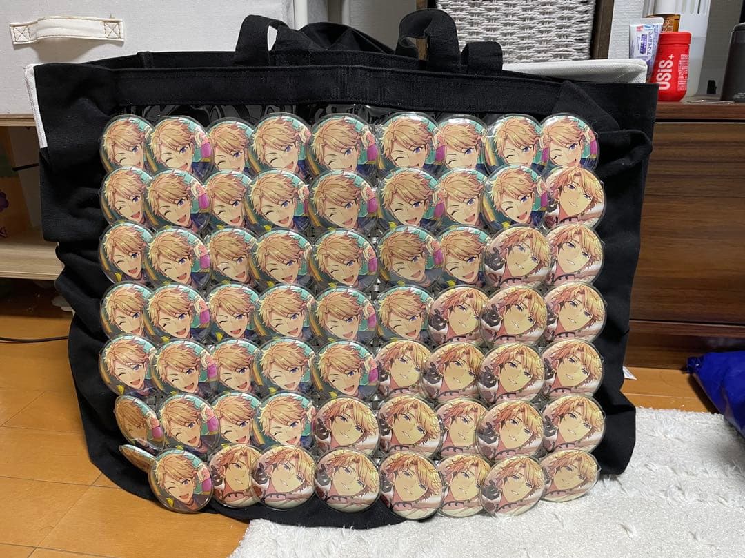 あんさんぶるスターズ　鳴上嵐　缶バッチ63個、バックセット　痛バ