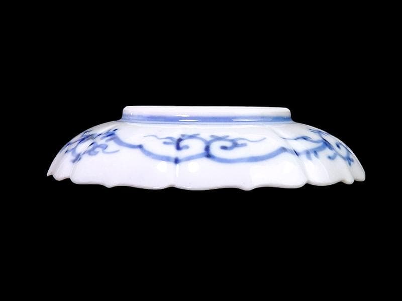 大聖寺伊万里　金襴手 菊花型　牡丹の図　4寸皿　2枚　C457AS-CVs