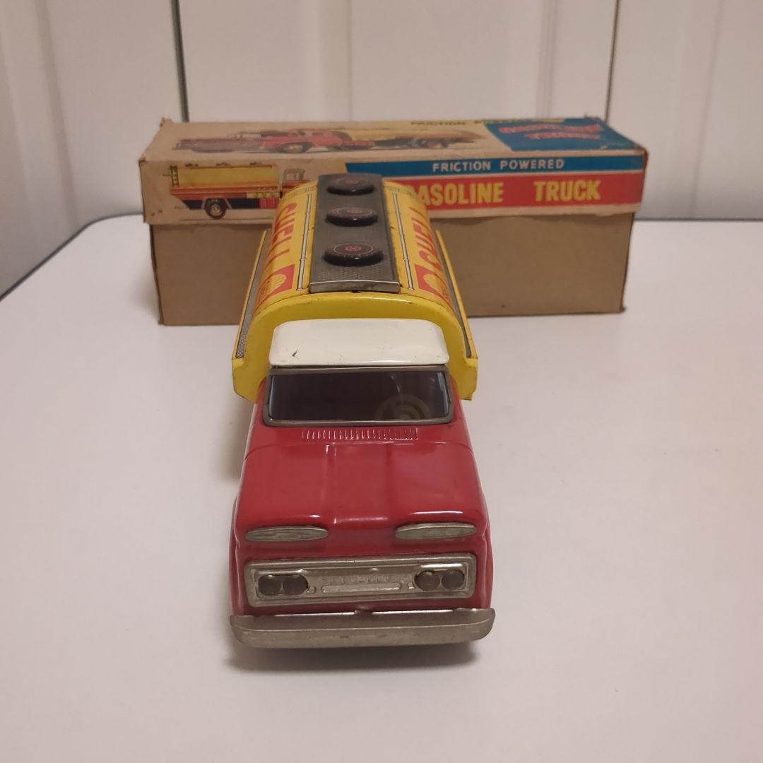 s*9様 SHELL ガソリン トラック フリクション式　ブリキ