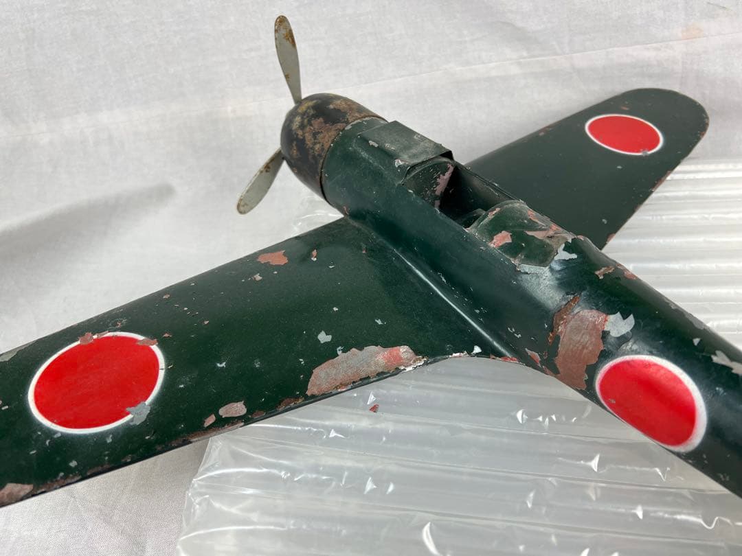 特大★逸品★珍品★古い一体物ブリキの零戦★used★一期一会★難あり