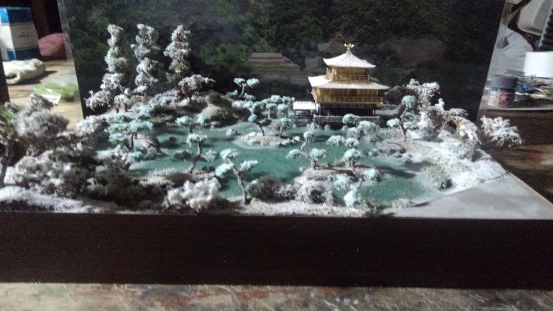 プラモデル✨神社✨寺✨お城✨ミニチュア✨ジオラマ✨３０㎝×２４㎝✨製作受付中❗