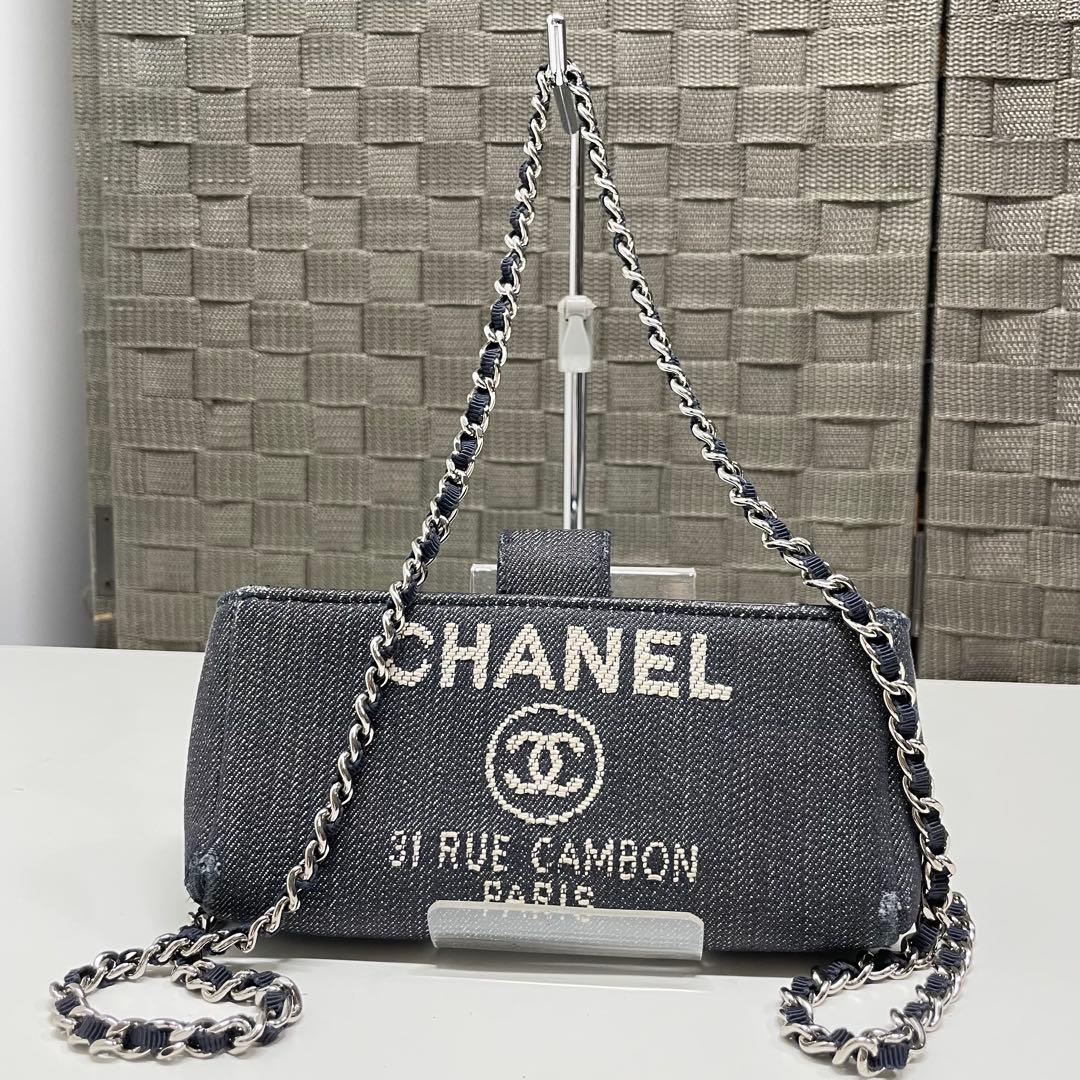 CHANEL ドーヴィル　ポシェット　デニムショルダーバッグ