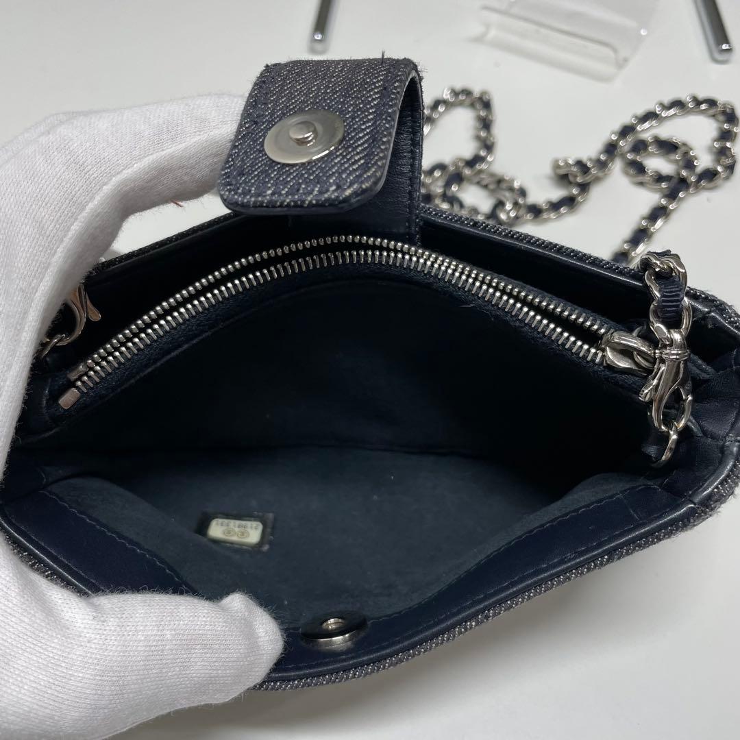 CHANEL ドーヴィル　ポシェット　デニムショルダーバッグ