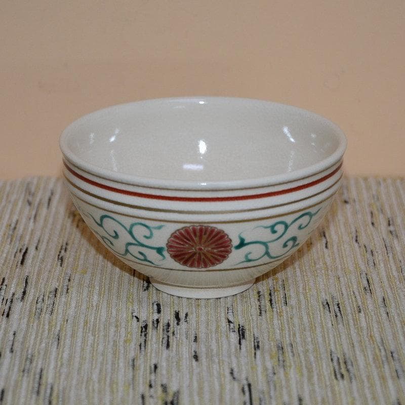 茶道具　数茶碗　菊唐草天目型茶碗　10客　田中香泉　中古品　送料込み