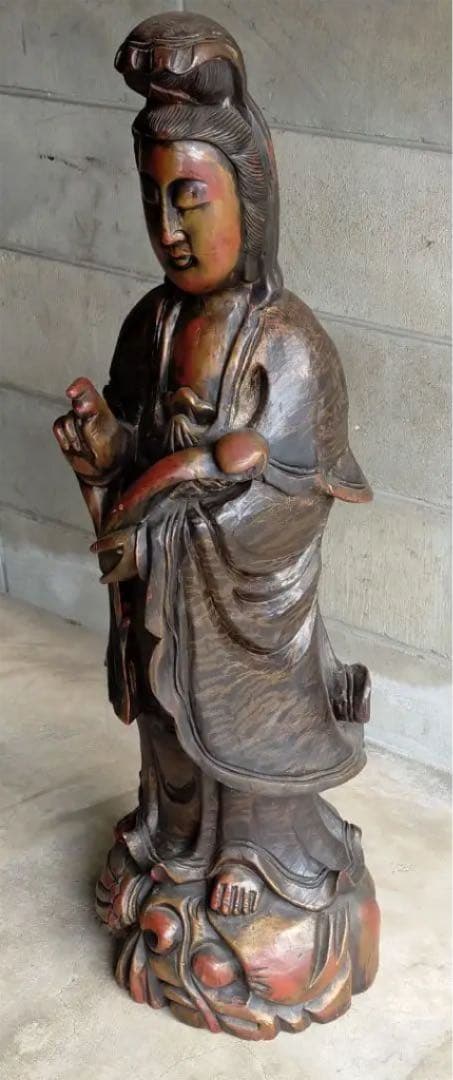 中国・観音菩薩立像・仏像・仏教美術・骨董