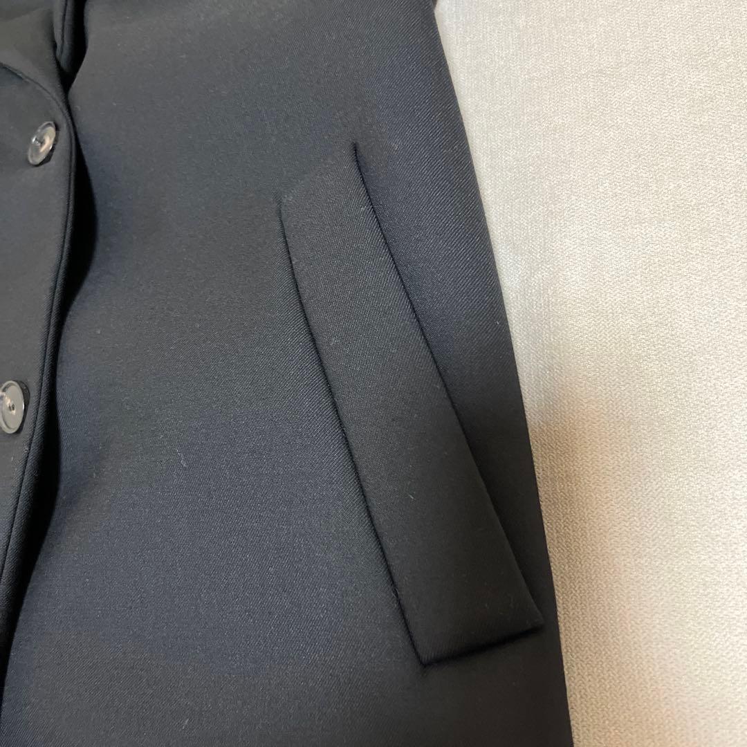 TELA (テラ)　シングルブレスト　黒　チェスターコート 40