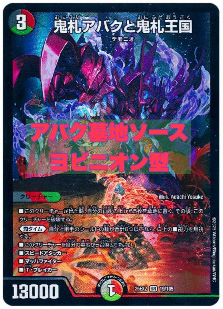 アバク墓地ソース　ヨビニオン型　デッキ　喜像エル