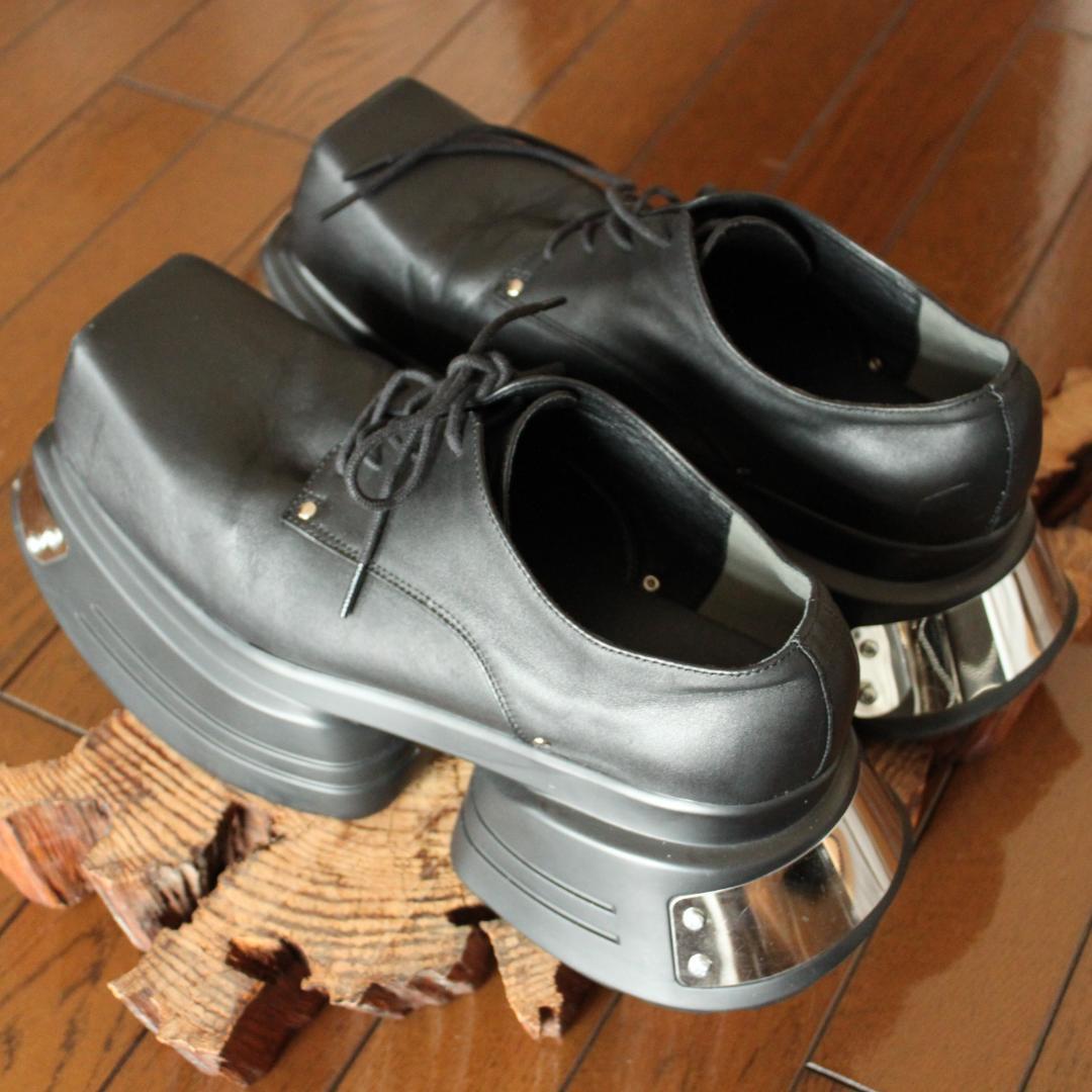 GRANCY メタルプレートレザー 44 ブーツ 革靴 新品訳あり グランシー