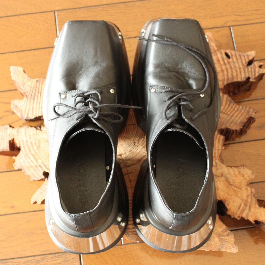 GRANCY メタルプレートレザー 44 ブーツ 革靴 新品訳あり グランシー