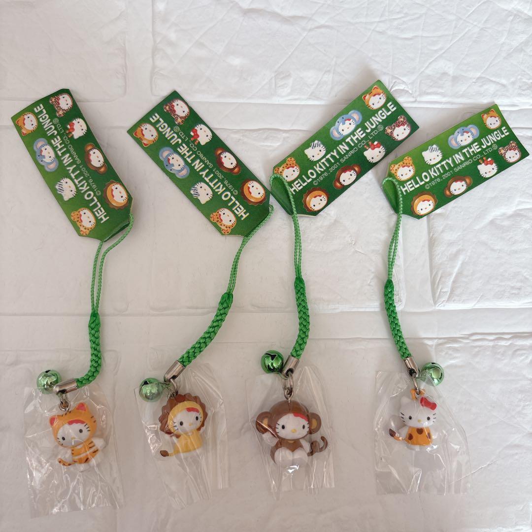 【希少品】ご当地 キティ 動物 IN THE JUNGLE ストラップ 根付け