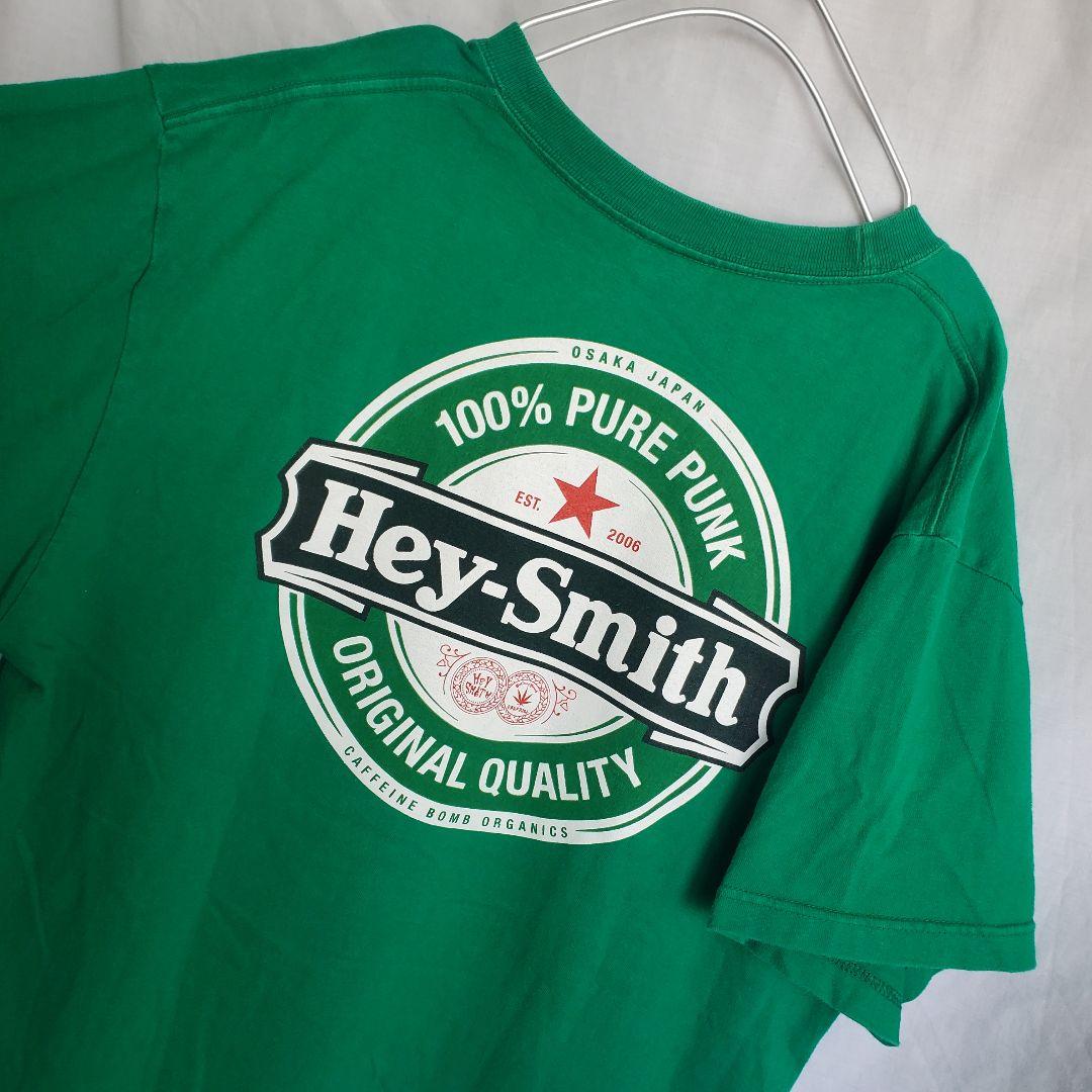 希少 HEY-SMITH Tシャツ XL バンドTシャツ ハイネケン グリーン