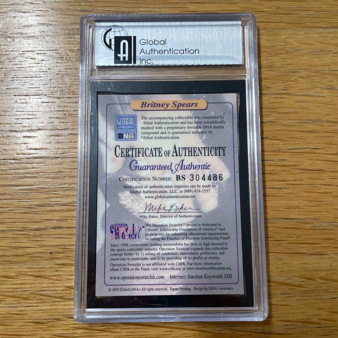 Britney Spears Authentic Clothing 衣装カード