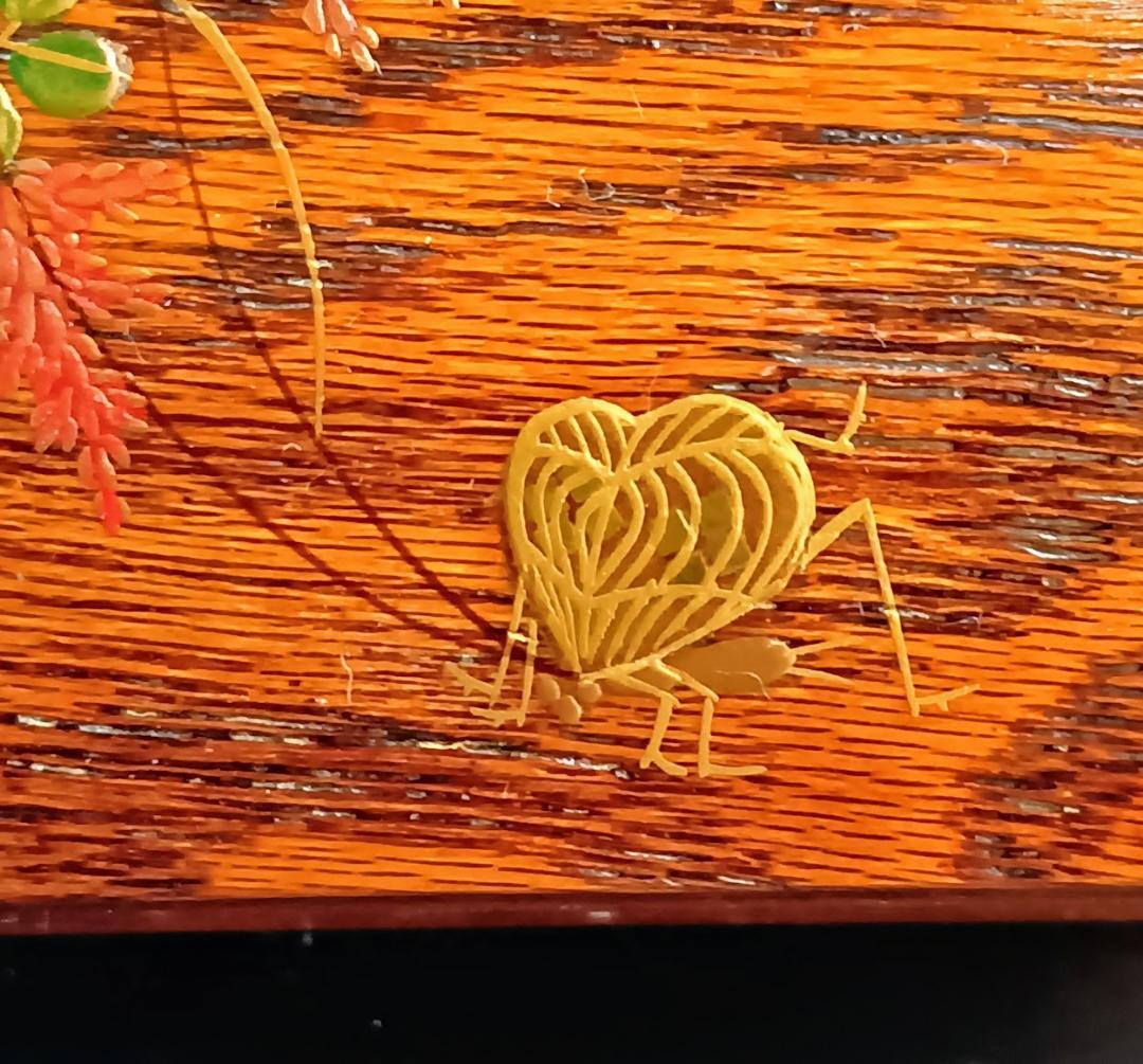 秋野蒔絵　角割香合　加賀蒔絵師　中村孝也作　茶道具 共箱