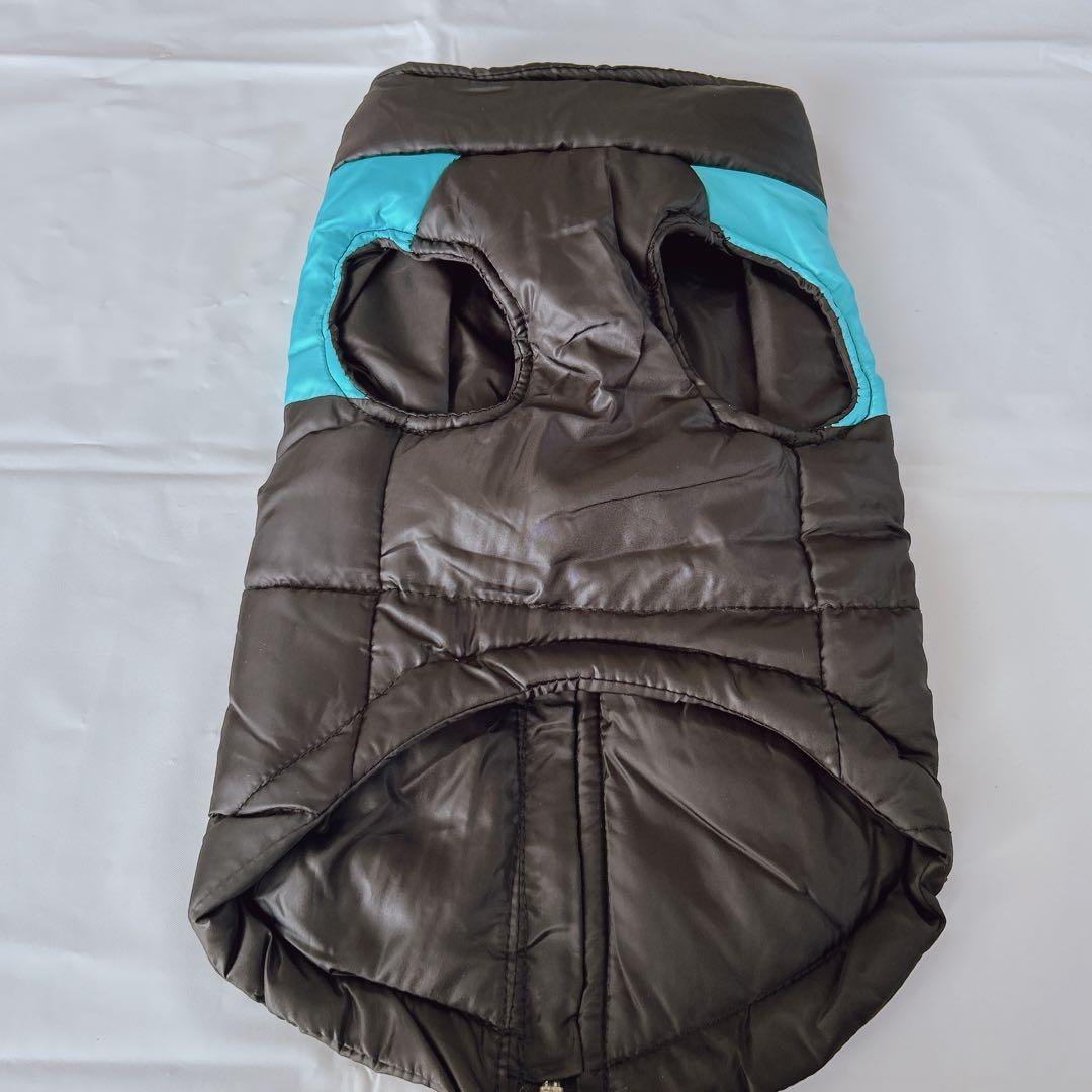 犬用 防寒 ダウンジャケット中型犬 リード取付可能 冬用ペット服