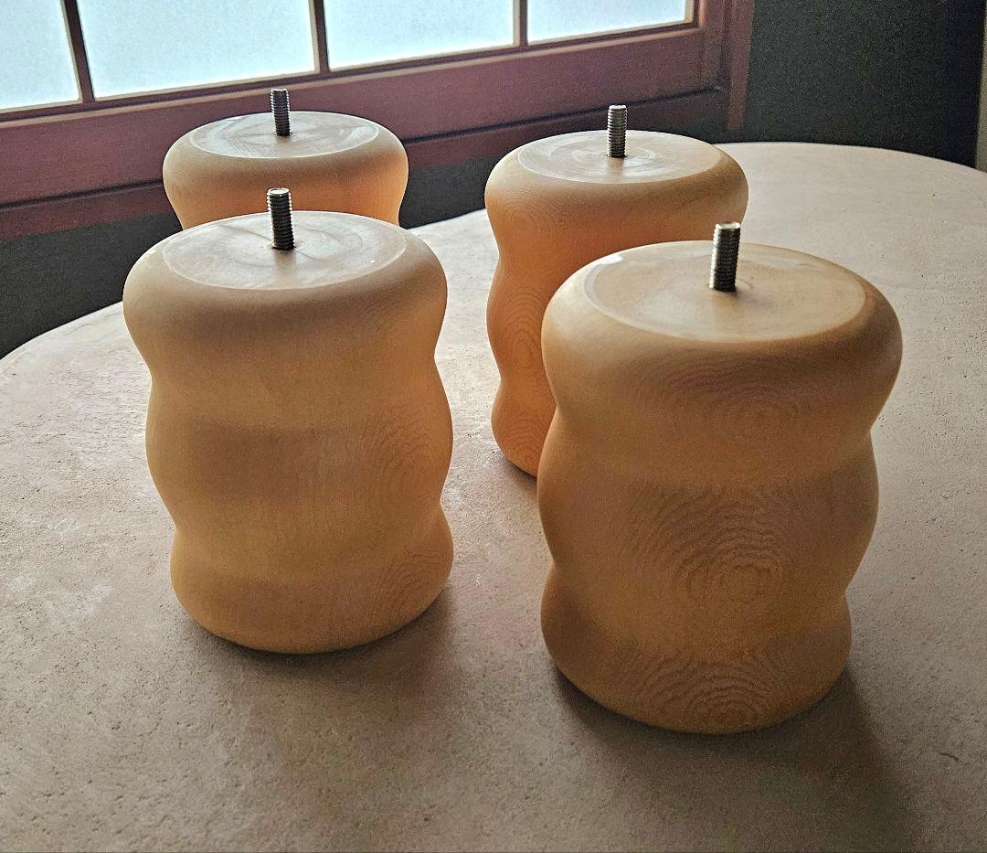 Too Wood 廃盤品 オリジナル木製ベッド脚4本セット