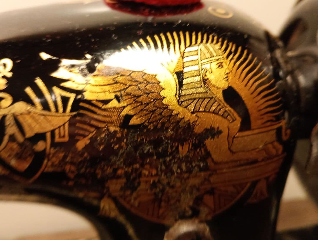 シンガー　スフィンクス　縫うためのアンティーク　ミシン　レトロ