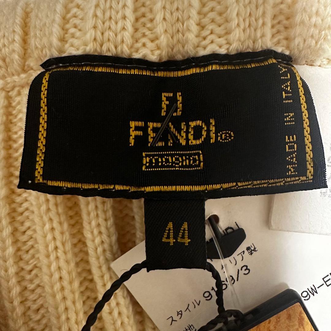 【FENDI フェンディ】リブニットスカート　ウエストゴム　ウール　イタリア製