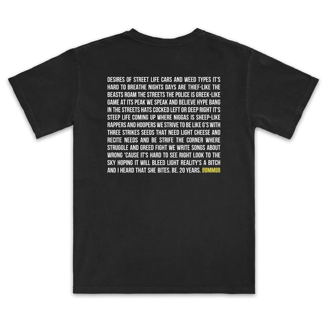 common Live 2025 Be コモンTシャツ ブラック