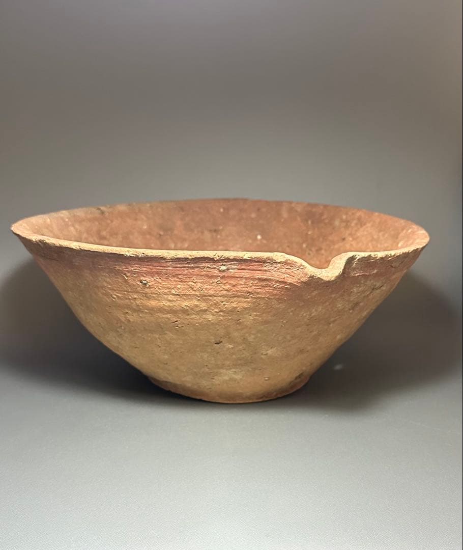 古信楽　大平鉢　明るい肌が美しい　難あり　片口　摺鉢　六古窯