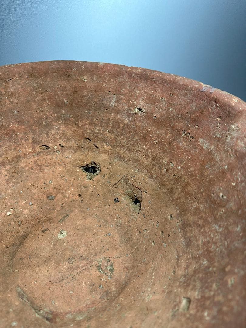 古信楽　大平鉢　明るい肌が美しい　難あり　片口　摺鉢　六古窯