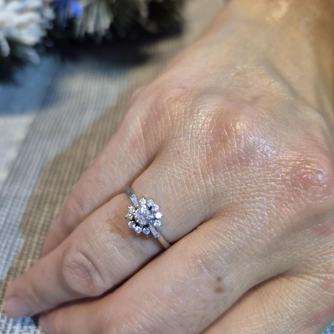 天然ダイヤモンド pt900 12号 ct プラチナ デザイン