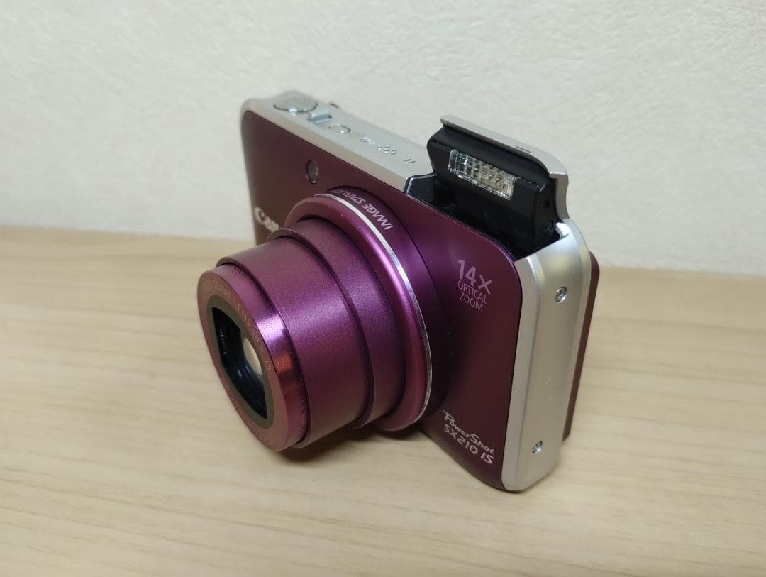 Canon PowerShot SX210 IS キャノン パープル デジカメ