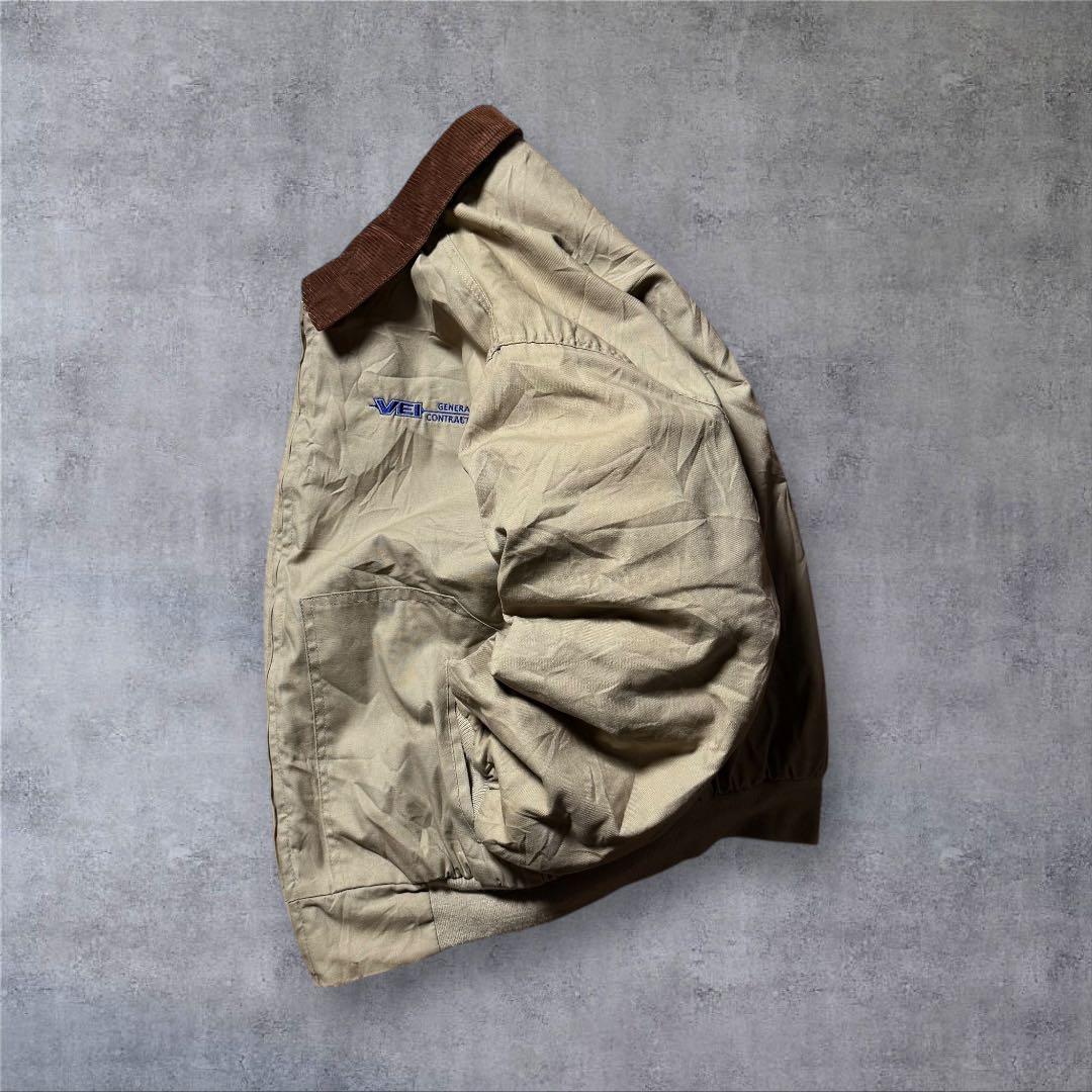 2265 古着90年代USA製Californiaダックジャケット企業系刺繍ロゴ