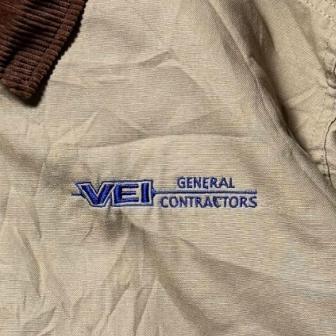 2265 古着90年代USA製Californiaダックジャケット企業系刺繍ロゴ