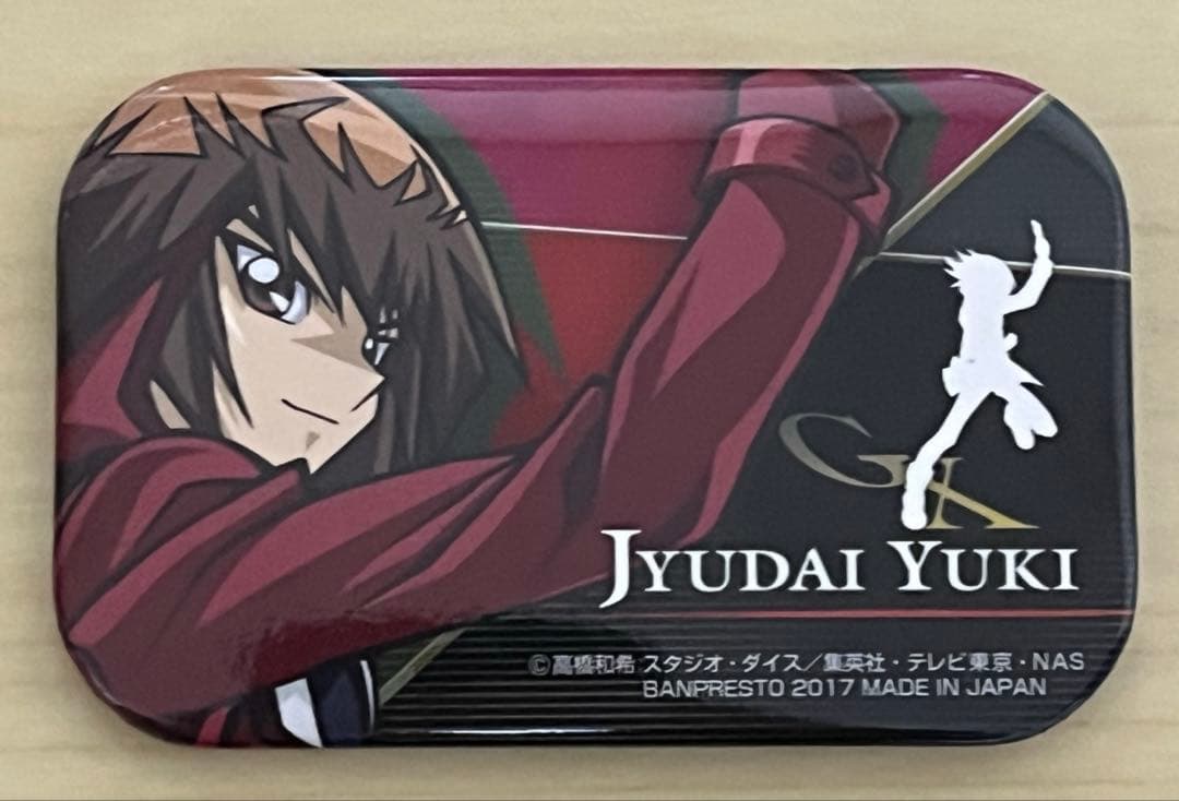 公*o様 遊戯王 カフェ　スクエア缶バッジ 遊城十代