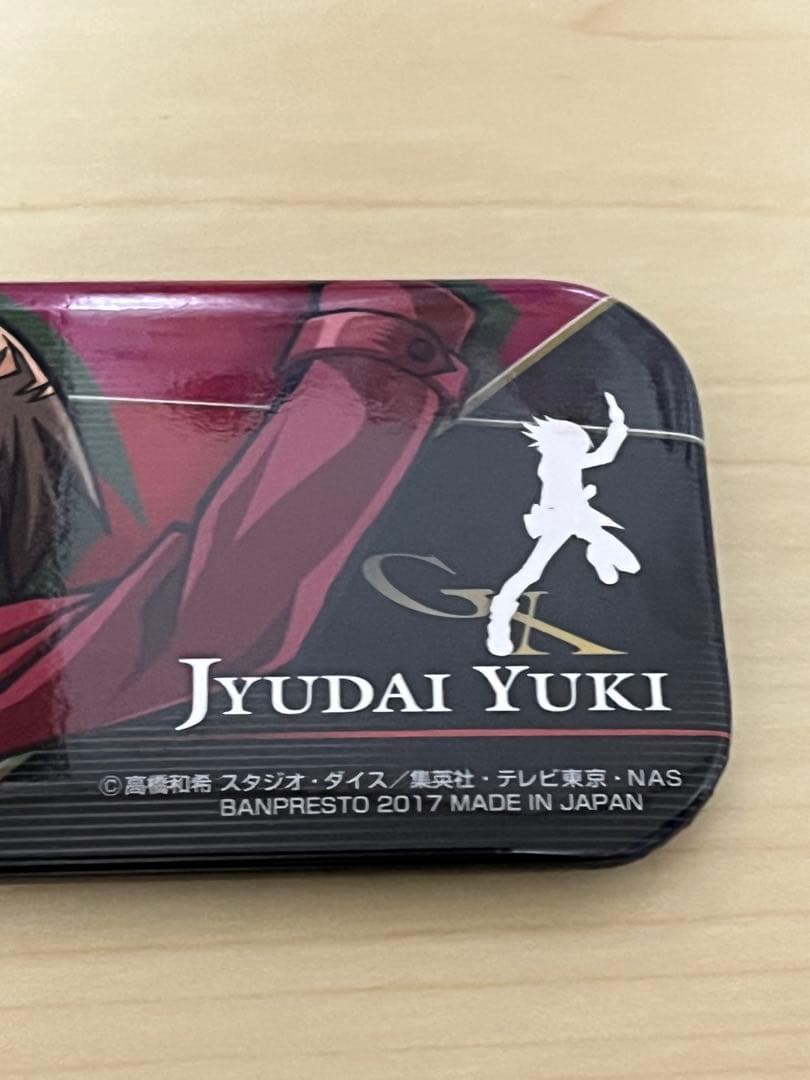 公*o様 遊戯王 カフェ　スクエア缶バッジ 遊城十代