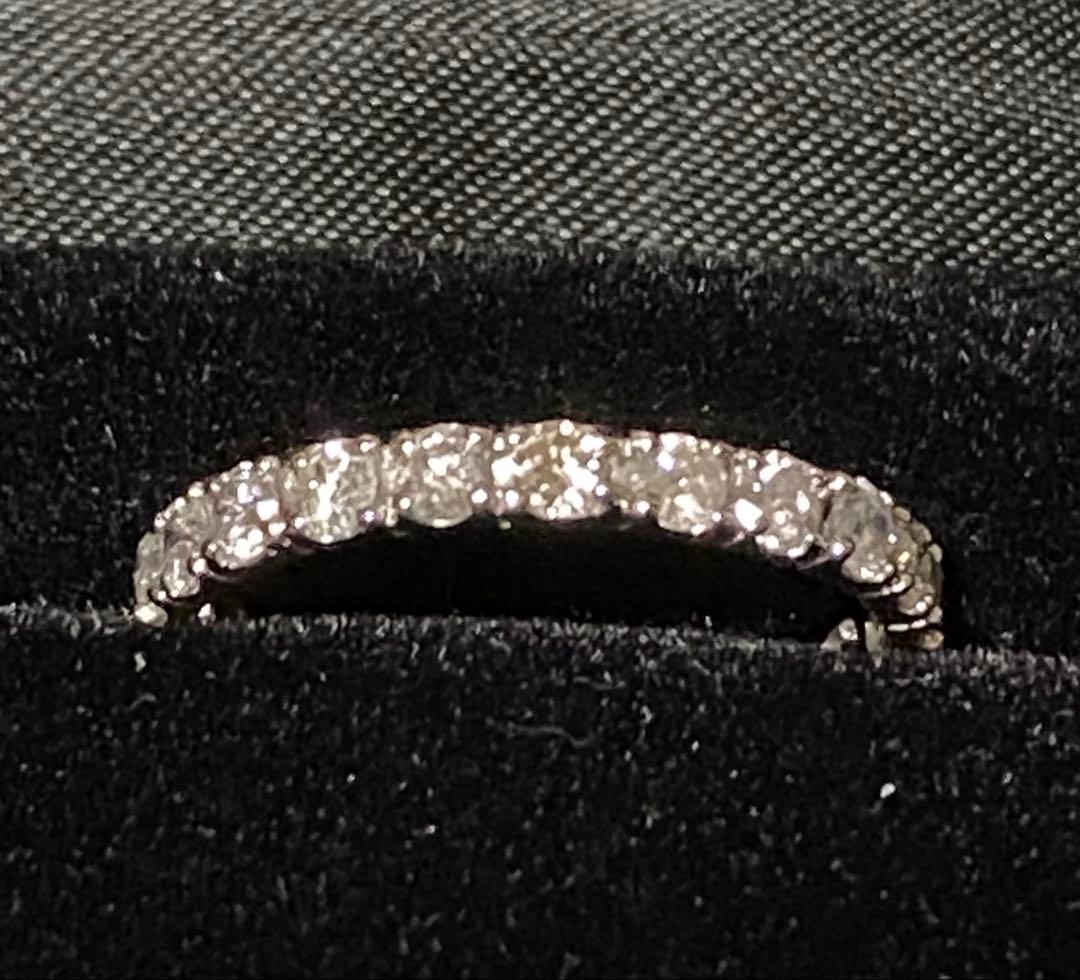 天然ダイヤモンド プラチナ フルエタニティリング pt900