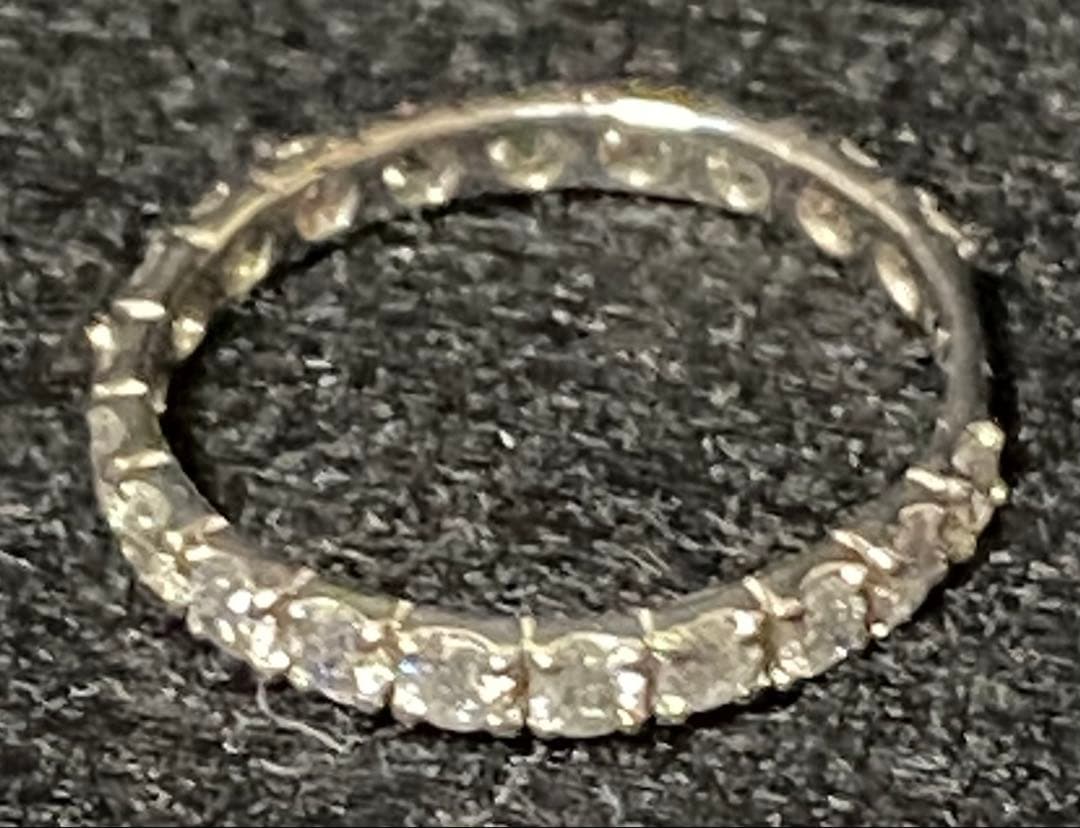 天然ダイヤモンド プラチナ フルエタニティリング pt900