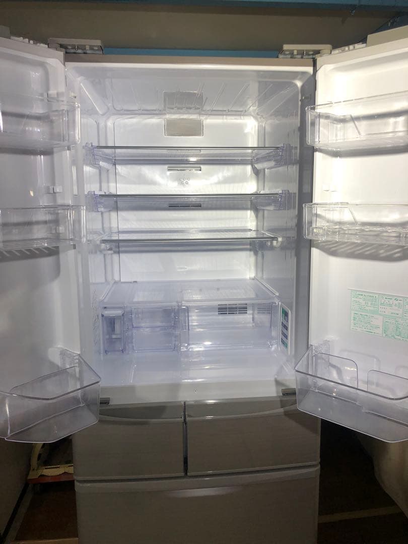 SHARP　6ドア冷蔵庫　SJ-F462E-S 自動製氷付き