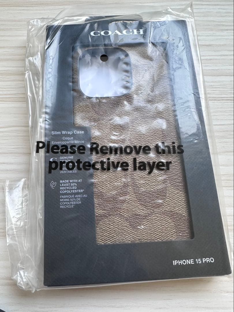 コーチ COACH IPHONE 15 PRO ケース・シグネチャーキャンバス