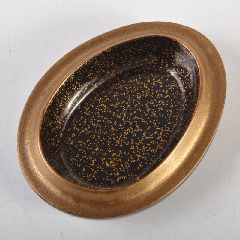 茶道具　輪島塗　江尻玄舟作　茄子香合　共箱　V　6469