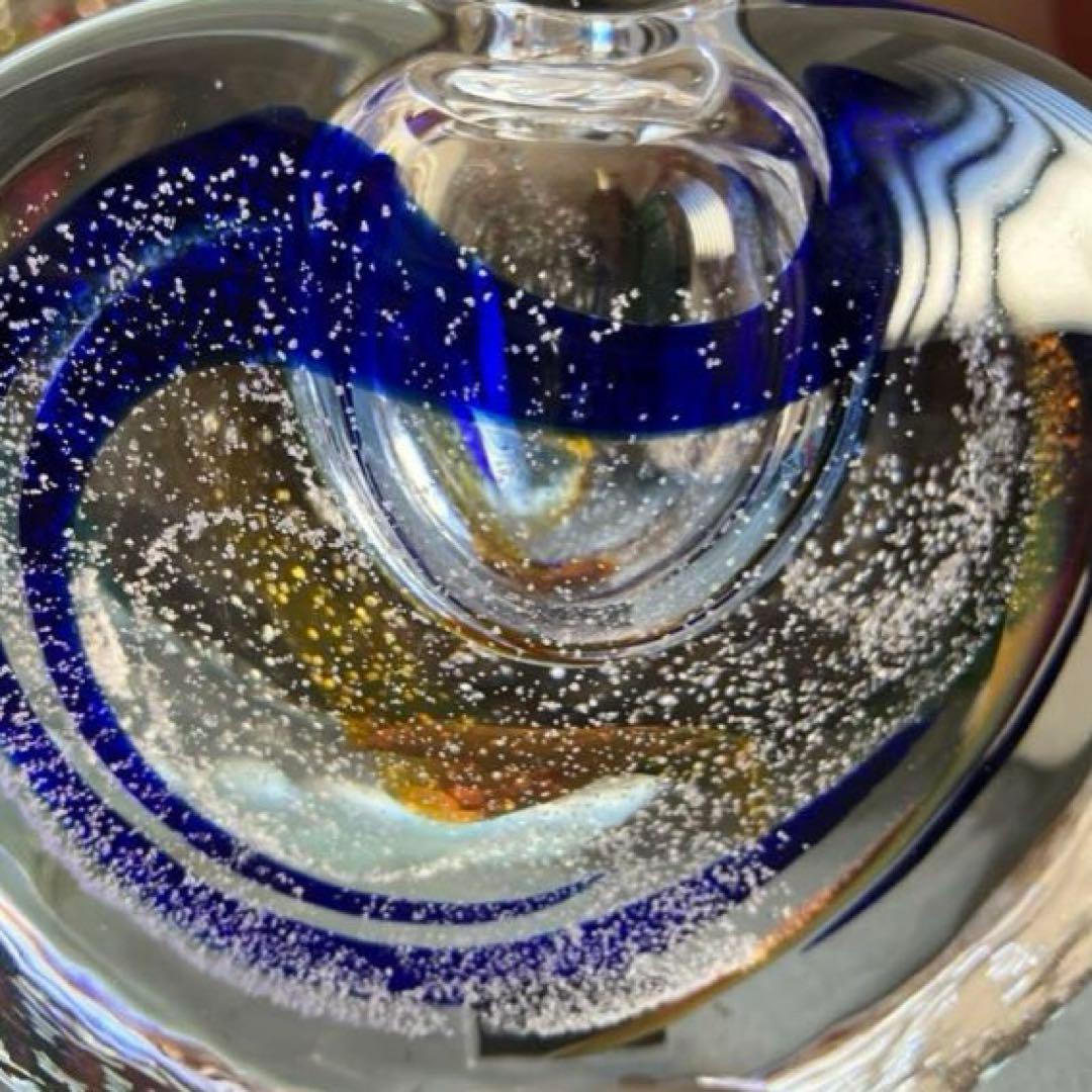 チェコ　CZ GLASS工房　作家もの　りんご