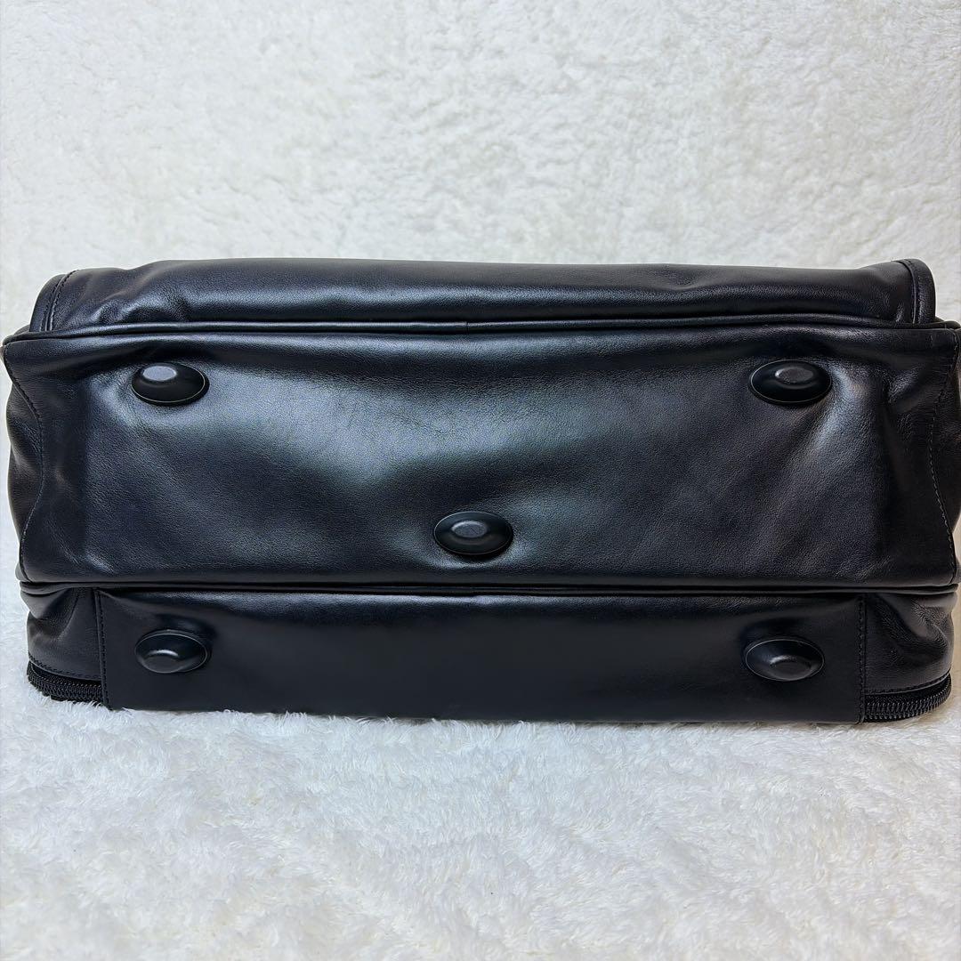 【極美品】 TUMI オールレザー 2way ブリーフケース 2室 大容量 A4
