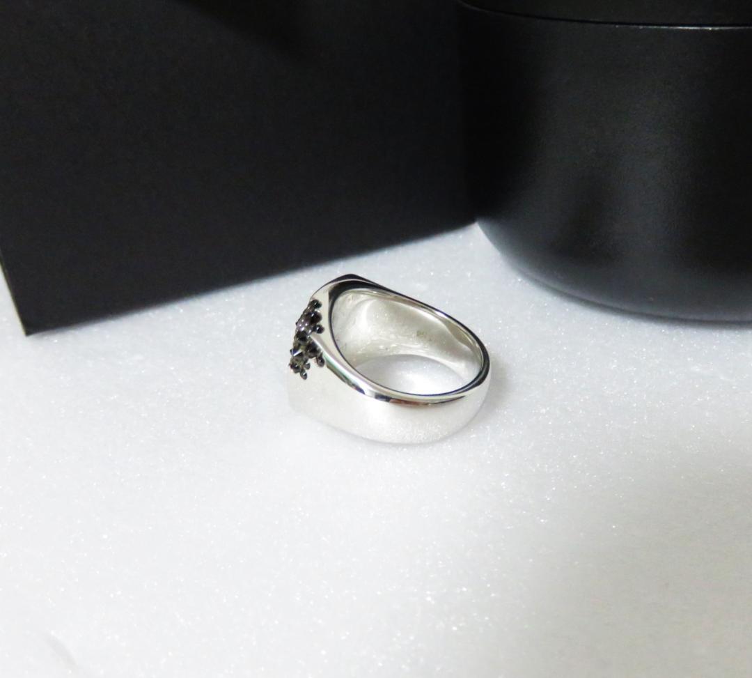 アクセサリー TOM WOOD Cushion Black Molecule Ring 54