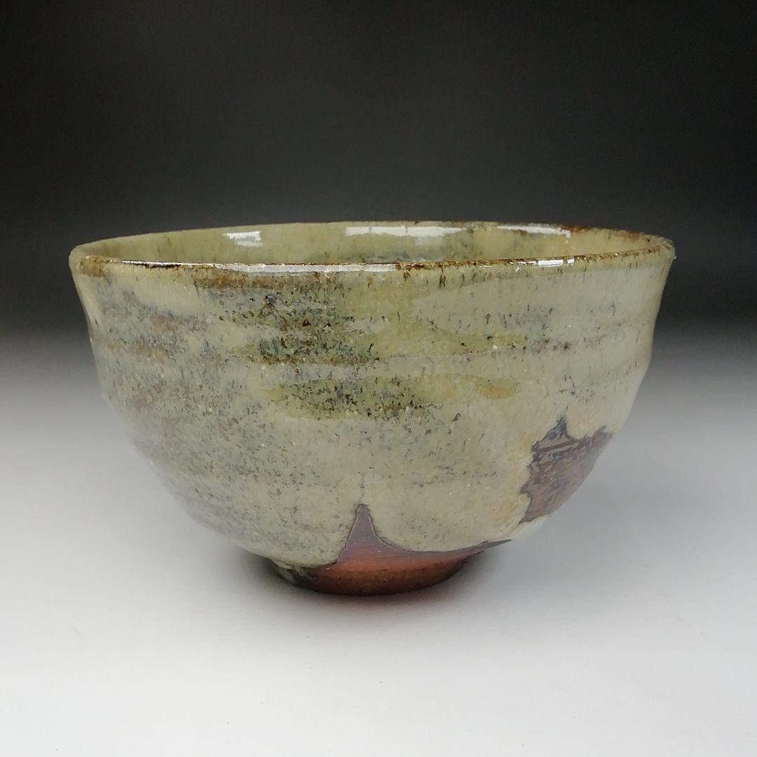 Ｔ１４５　茶碗　『竹灰釉』『東条秋津窯　藤村時雄』　共箱　抹茶碗　茶道具