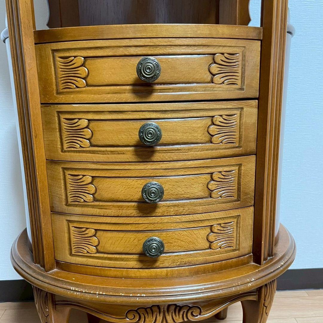 猫足コンソールテーブル サイドテーブル ４段チェスト 彫刻 イタリア 猫脚