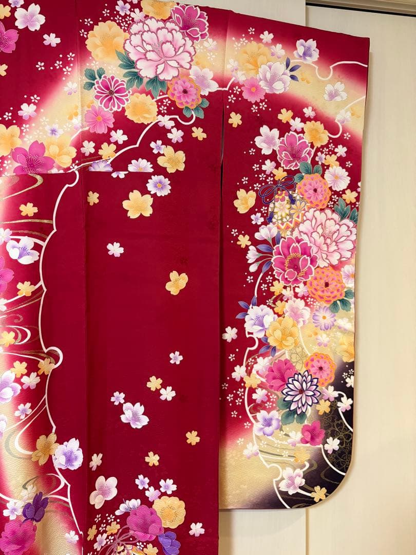 【テルまま】成人式　振袖フルセット　赤