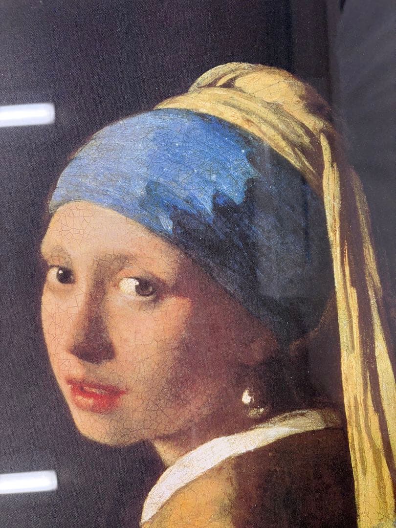 フェルメール　真珠の耳飾りの少女　青いターバンの少女　絵画　西洋絵画　印刷