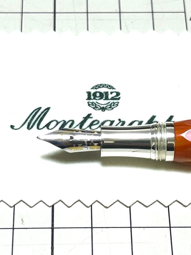 モンテグラッパ　ミクラ　キャラメルブラウン　万年筆 18k （エボナイト芯）