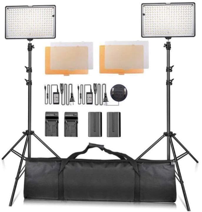 本格的な超豪華セット❣プロ級のスタジオ撮影をご自宅で♪❤撮影用ビデオライト