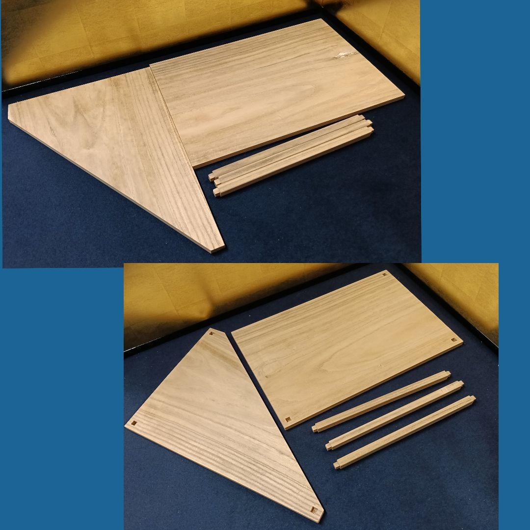 arincoAM26 茶道具 山里棚 利休好 組立式 紙箱 棚物 水屋 水