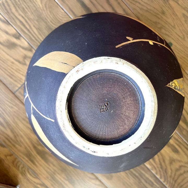 京焼　花瓶　壺　花器　アンティーク　骨董　ヴィンテージ 桐箱