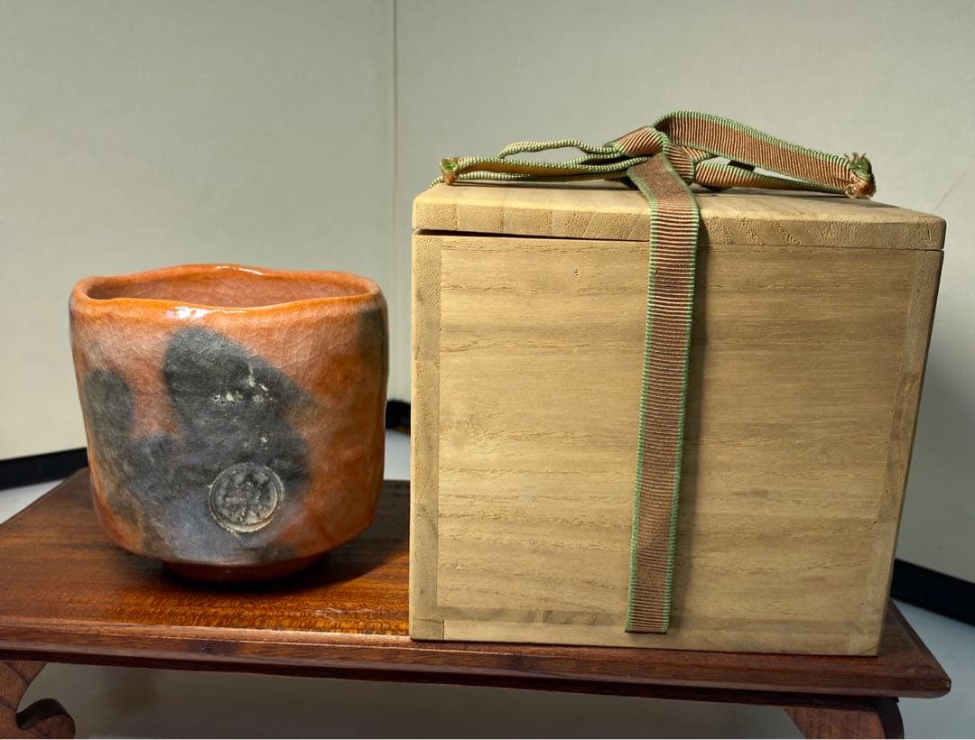 【茶道具】祥悦造　赤茶碗3点まとめ売り（共箱）