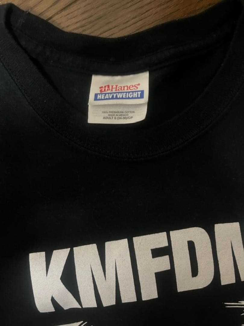 #90年物 KMFDM MONEY Tシャツ 黒色