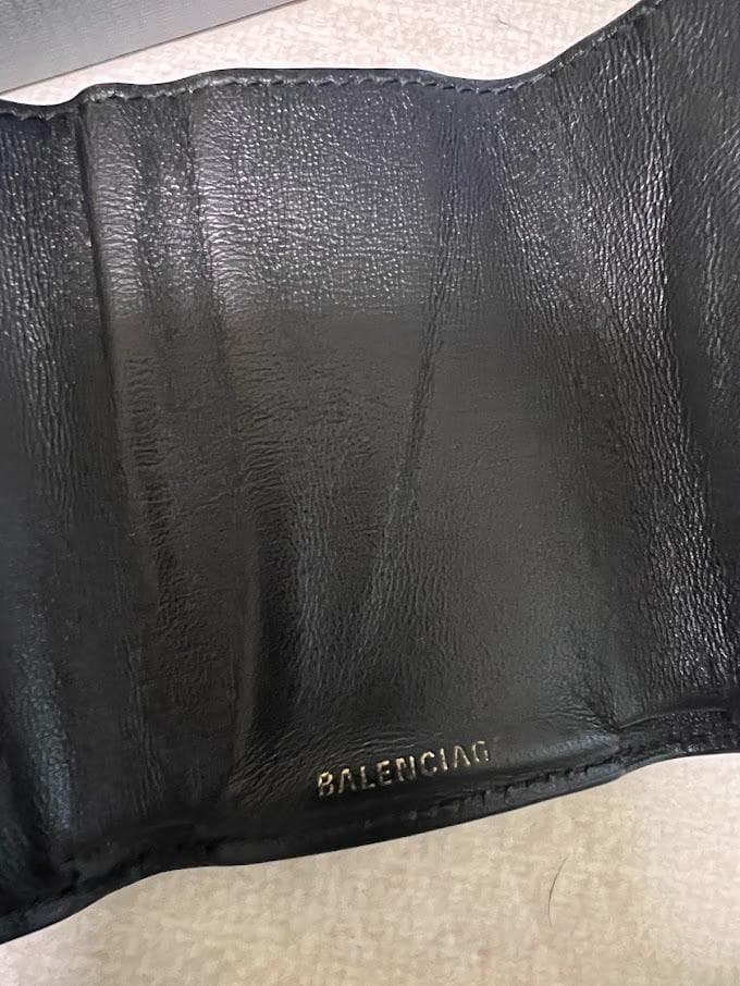【箱・備品付】BALENCIAGA 三つ折り財布